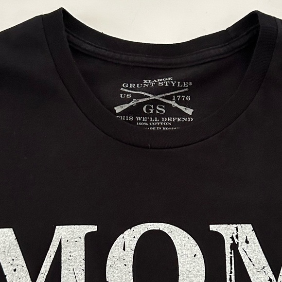 Grunt Style Black White Mom Cotton tee shirt size XL - Picture 5 of 9